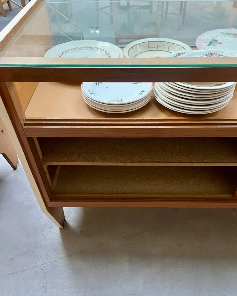 Comptoir, vitrine Siegel Paris, années 50, rénové