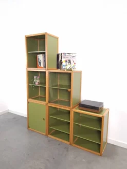 Conception du système de profil Flötotto – Module de rangement – 6 pièces – Hêtre vert, Lp