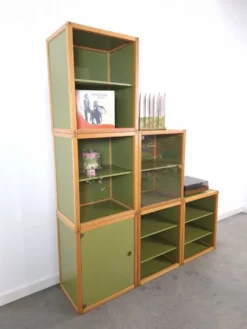 Conception du système de profil Flötotto – Module de rangement – 6 pièces – Hêtre vert, Lp