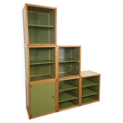 Conception du système de profil Flötotto – Module de rangement – 6 pièces – Hêtre vert, Lp