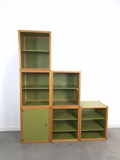 Conception du système de profil Flötotto – Module de rangement – 6 pièces – Hêtre vert, Lp