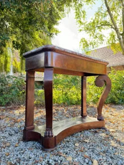 Console a crosses En Acajou De Style Empire XIX Eme Siècle