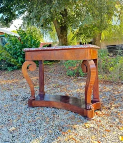 Console a crosses En Acajou De Style Empire XIX Eme Siècle