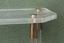 Console, altuglass, années 1970, dans le goût de Charles Hollis Jones