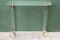 Console, altuglass, années 1970, dans le goût de Charles Hollis Jones