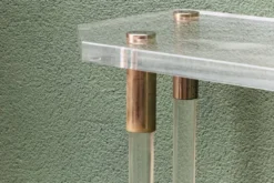 Console, altuglass, années 1970, dans le goût de Charles Hollis Jones