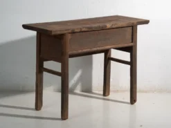 Console ancienne chinoise à entrelacs géométriques – Chine, vers 1900