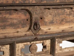 Console ancienne chinoise à entrelacs géométriques – Chine, vers 1900