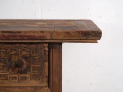 Console ancienne chinoise à tiroirs sculptés – Chine, vers 1900