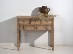 Console ancienne en bois de sapin – Shandong, circa 1930