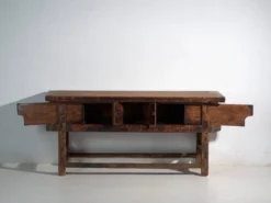 Console ancienne en bois d’orme – Chine, vers 1900