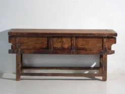 Console ancienne en bois d’orme – Chine, vers 1900