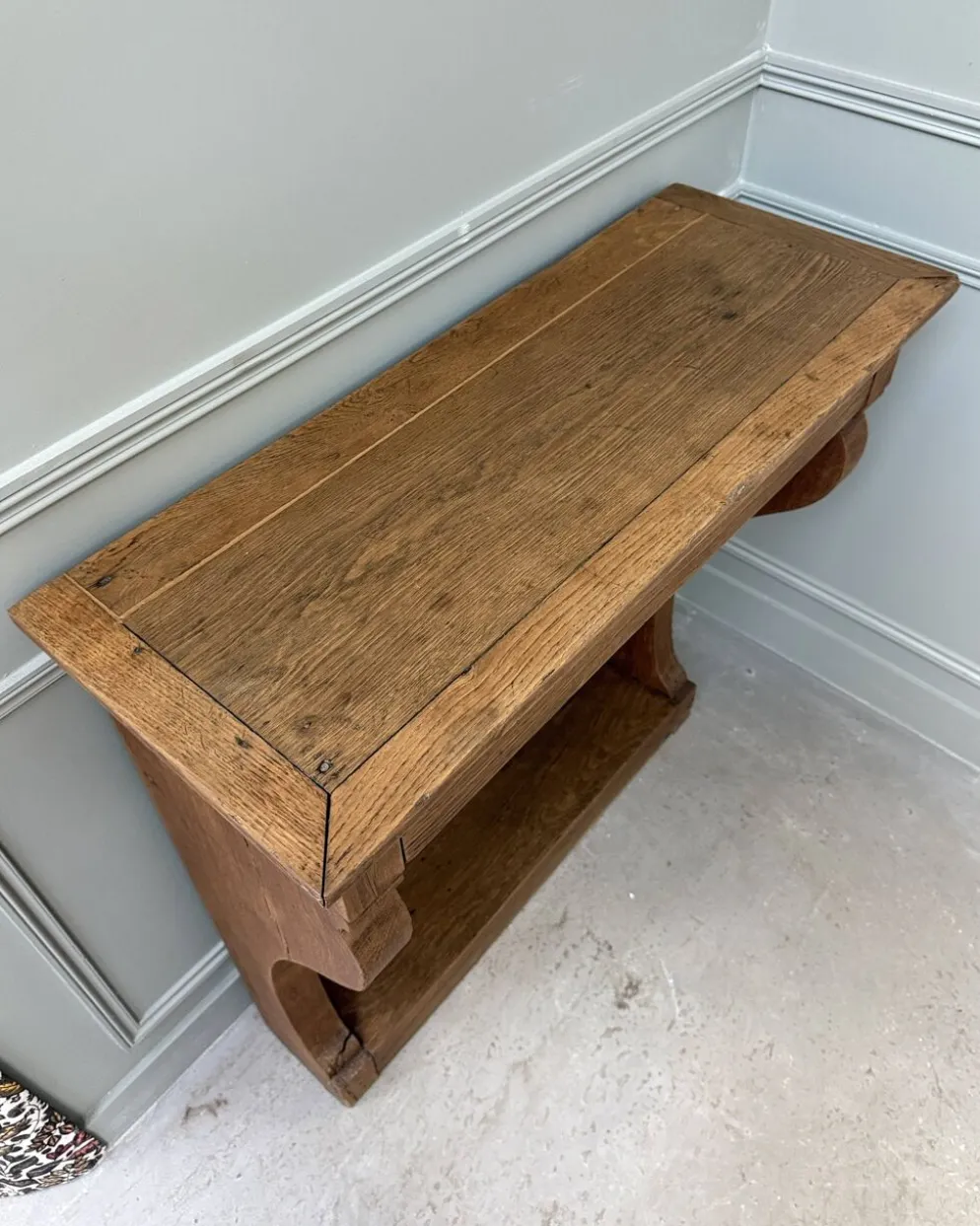 Console ancienne en chêne massif (rénovée)