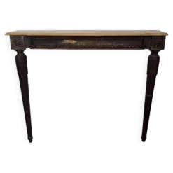 Console ancienne, fin 19ème, Napoléon III, en bois et marbre.