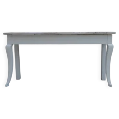 Console ancienne patinée gris coton.