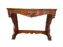 Console Ancienne Raffinée en Noyer – Époque Charles X (environ 1825)