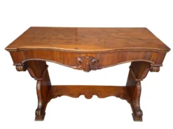 Console Ancienne Raffinée en Noyer – Époque Charles X (environ 1825)