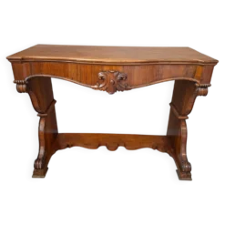 Console Ancienne Raffinée en Noyer – Époque Charles X (environ 1825)