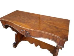 Console Ancienne Raffinée en Noyer – Époque Charles X (environ 1825)