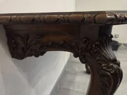 Console anglaise type Chippendale en acajou massif