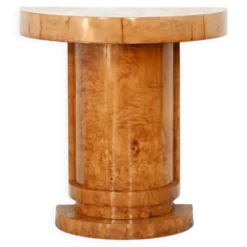 Console Art Déco en bois de bouleau, France, années 1930