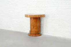 Console Art Déco en bois de bouleau, France, années 1930