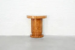 Console Art Déco en bois de bouleau, France, années 1930