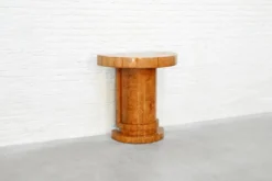 Console Art Déco en bois de bouleau, France, années 1930