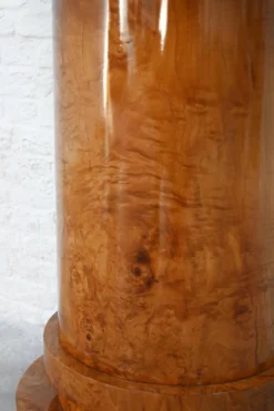Console Art Déco en bois de bouleau, France, années 1930