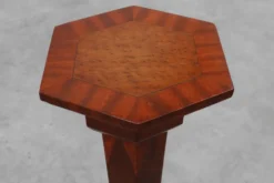 Console Art Déco en loupe de chêne et chêne français, 1925