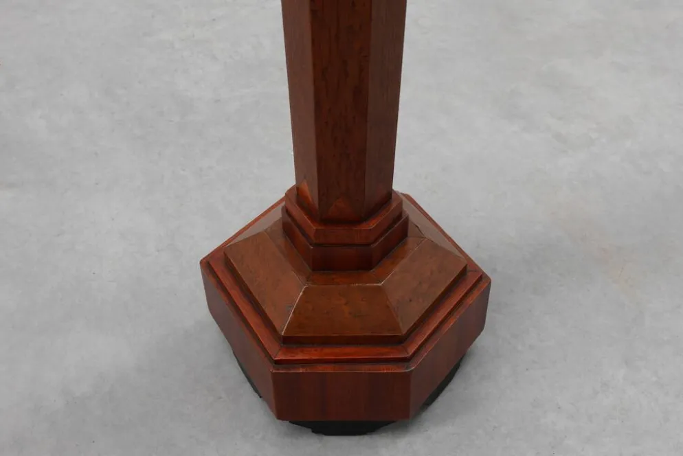 Console Art Déco en loupe de chêne et chêne français, 1925
