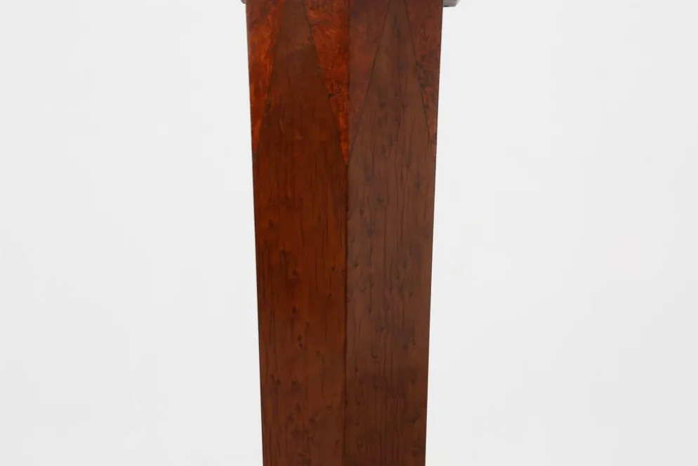 Console Art Déco en loupe de chêne et chêne français, 1925