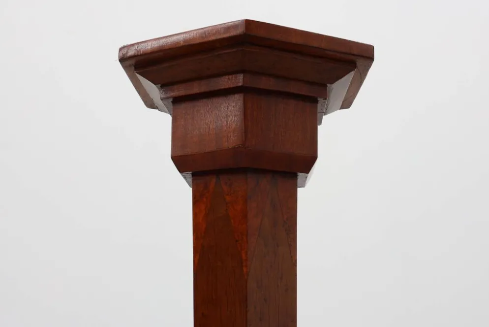 Console Art Déco en loupe de chêne et chêne français, 1925