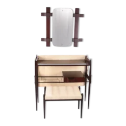 Console avec miroir et tabouret, Ico Parisi, 1950 Italie