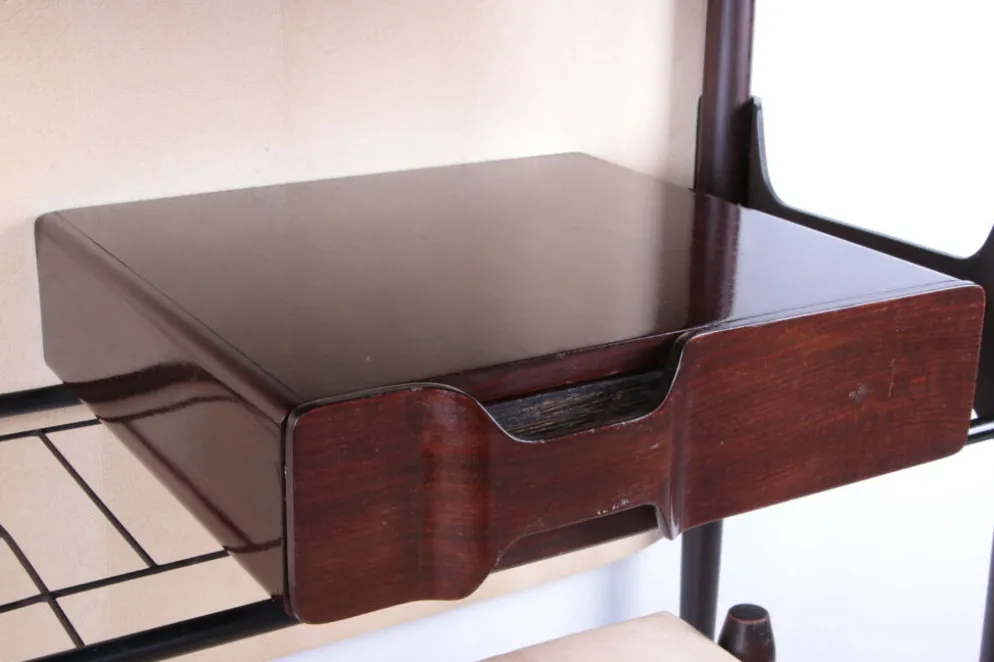 Console avec miroir et tabouret, Ico Parisi, 1950 Italie