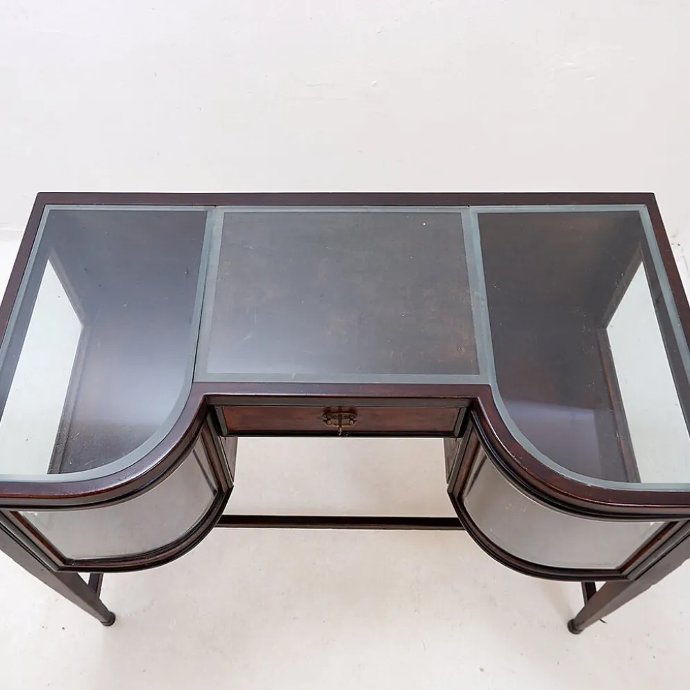 Console avec vitrines courbes - Style Art Déco