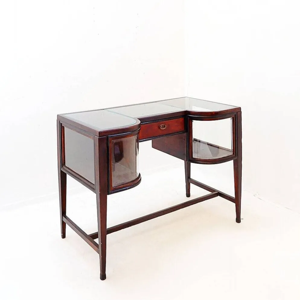 Console avec vitrines courbes - Style Art Déco