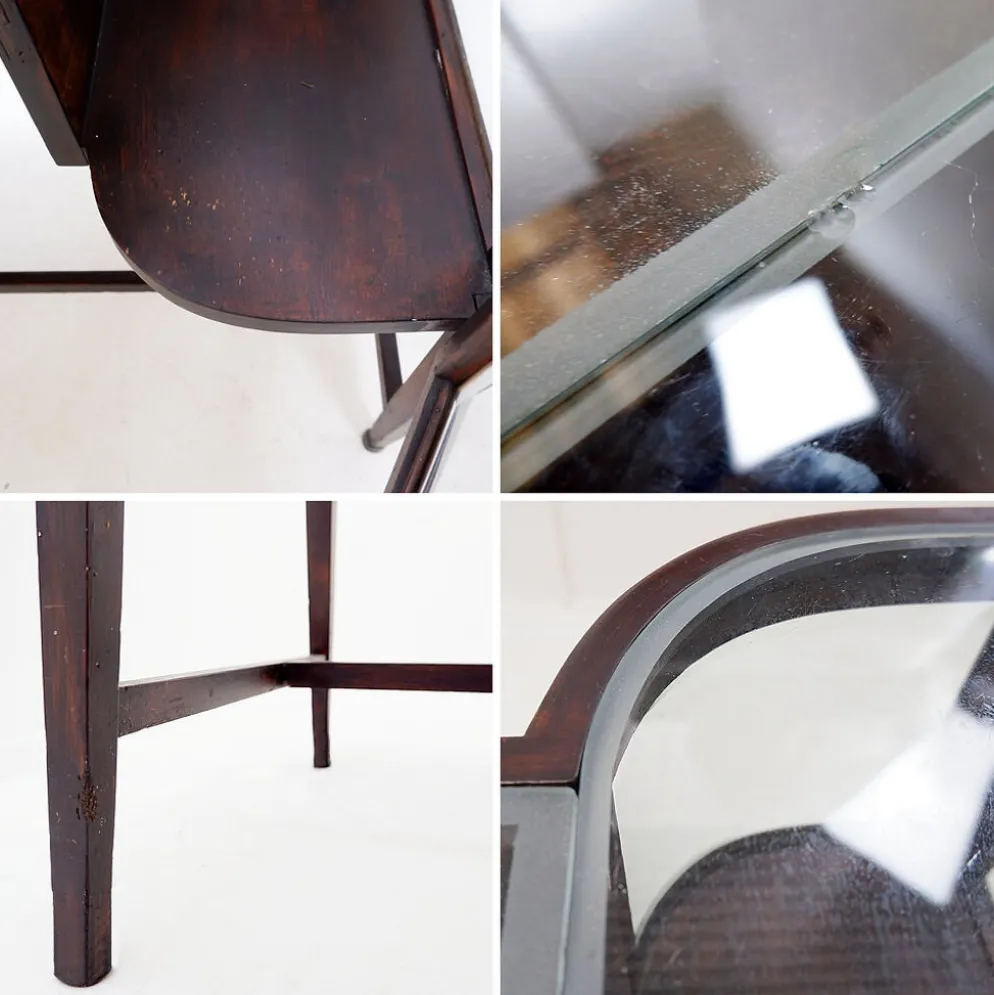 Console avec vitrines courbes - Style Art Déco