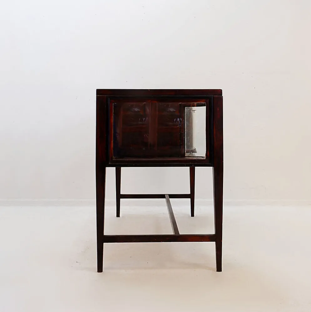 Console avec vitrines courbes - Style Art Déco