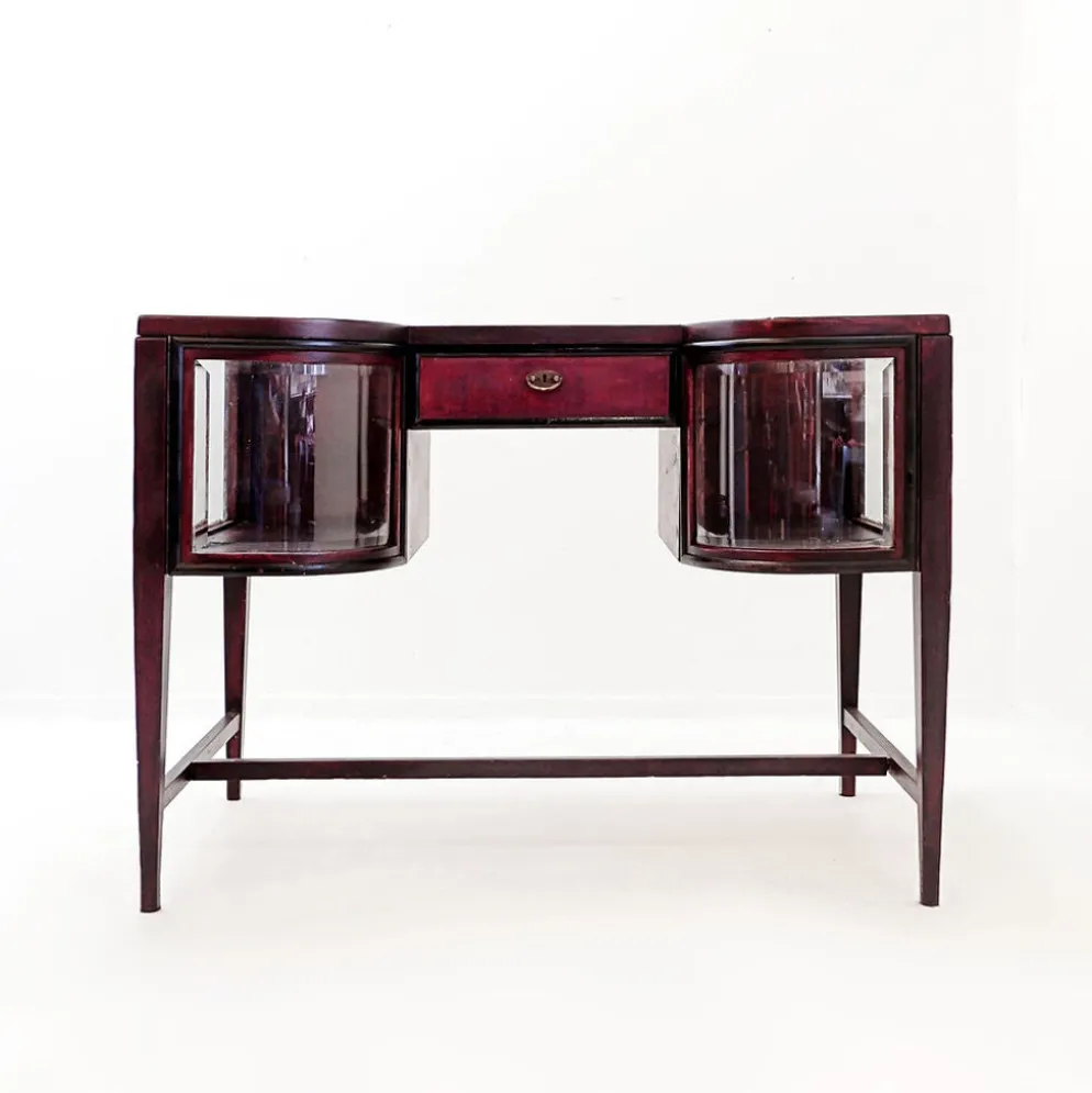 Console avec vitrines courbes - Style Art Déco