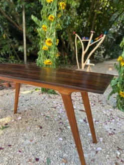 Console brésilienne en palissandre et caviuna, G Scapinelli