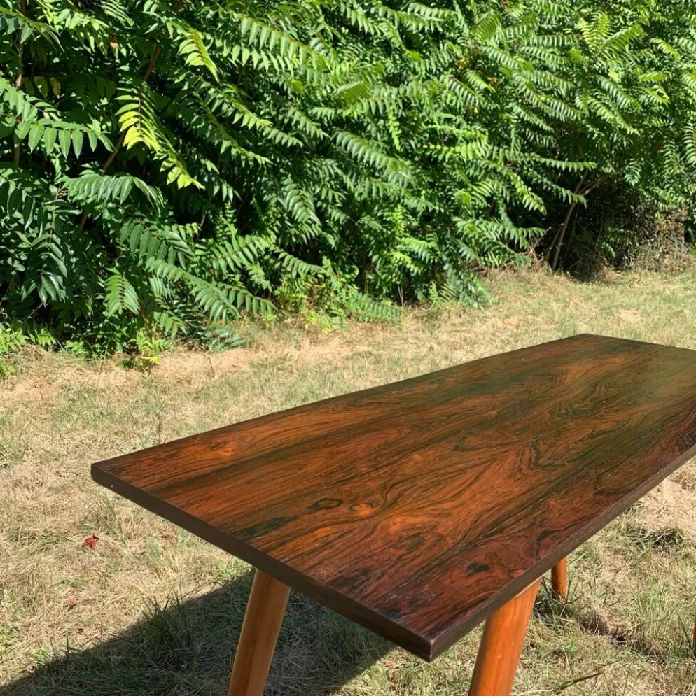 Console brésilienne en palissandre et caviuna, G Scapinelli