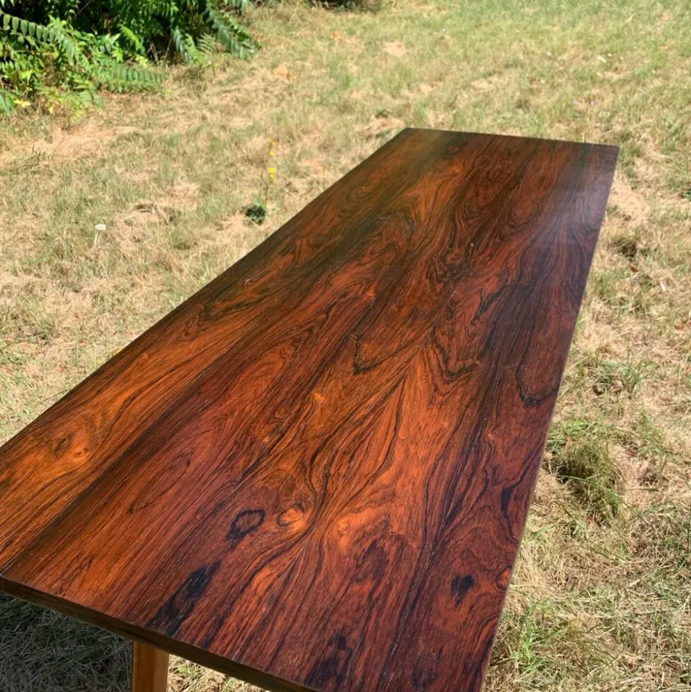 Console brésilienne en palissandre et caviuna, G Scapinelli