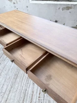 Console bureau en chêne 1960