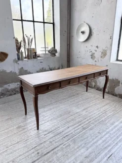 Console bureau en chêne 1960