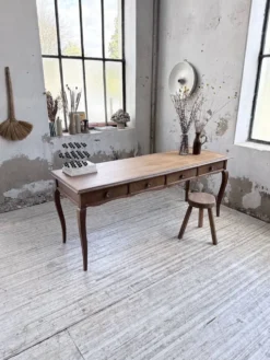 Console bureau en chêne 1960
