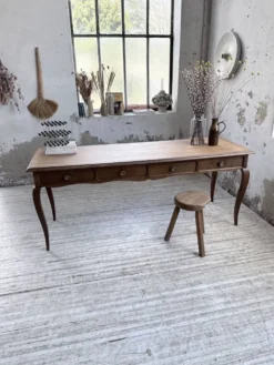 Console bureau en chêne 1960