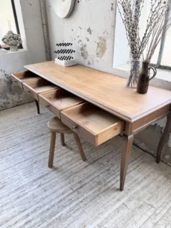 Console bureau en chêne 1960