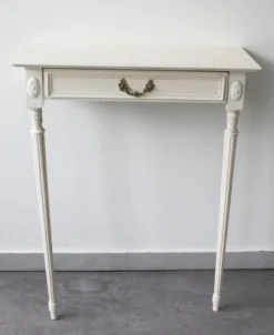 Console d’applique bipode de style Louis XVI en bois peint