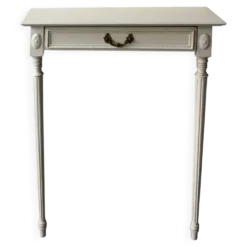 Console d’applique bipode de style Louis XVI en bois peint
